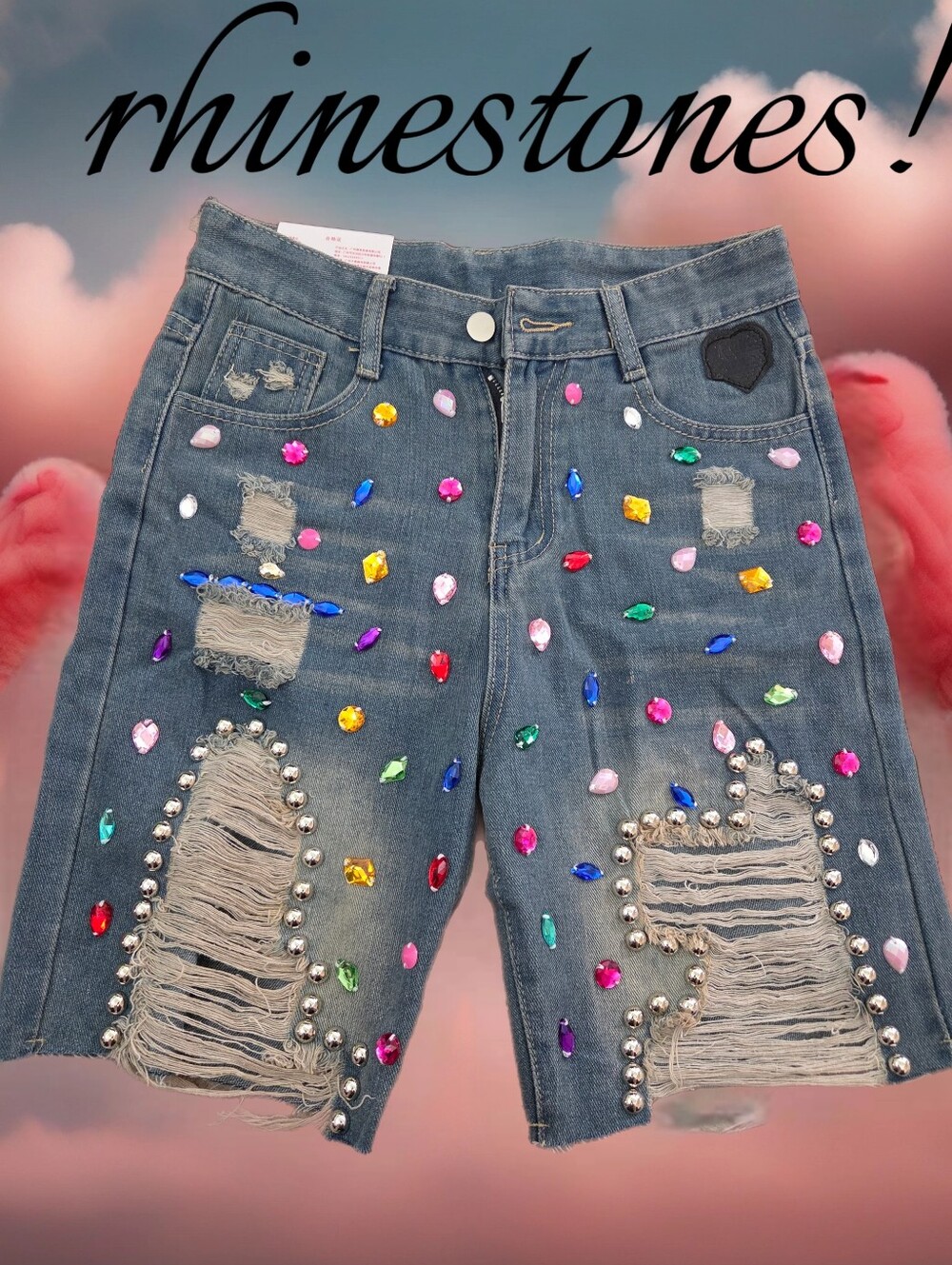 New Jewels  bermuda jeans denim Shorts Woman juniors